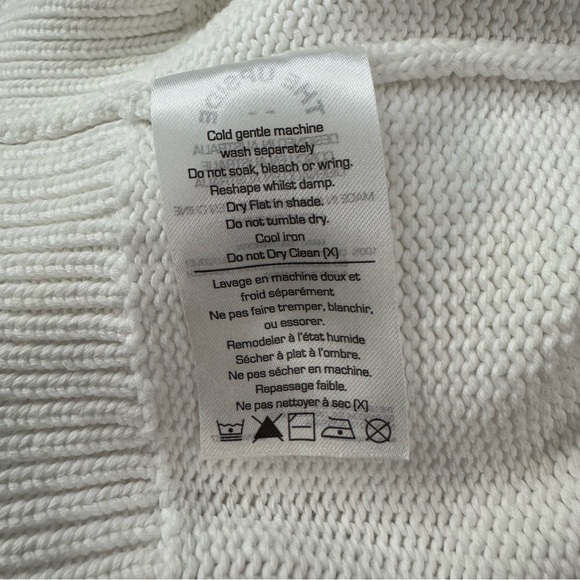 The Upside Cable Knit Varsity Sweater, Old Money, Preppy, Tenniscore, Size M - Picture 16 of 16